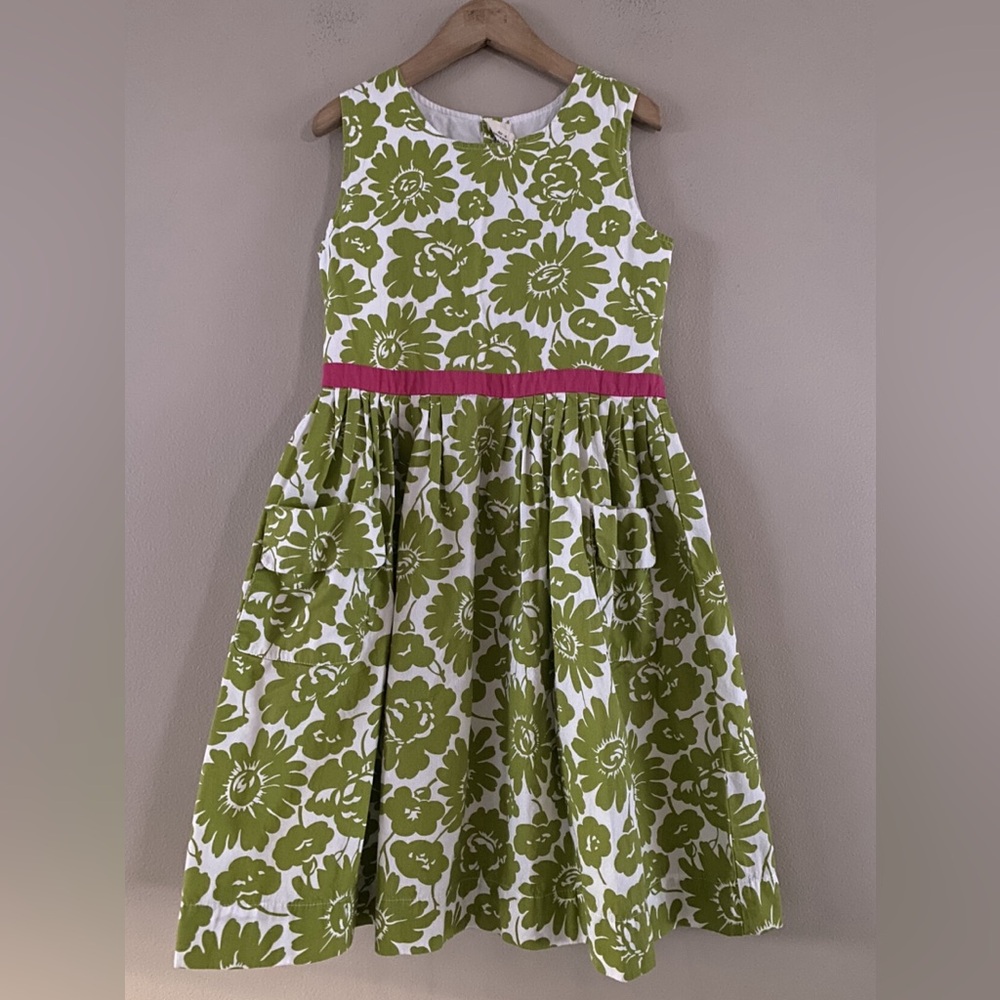 Mini Boden Vintage Style Patch Pocket Party Dress Size 9-10y